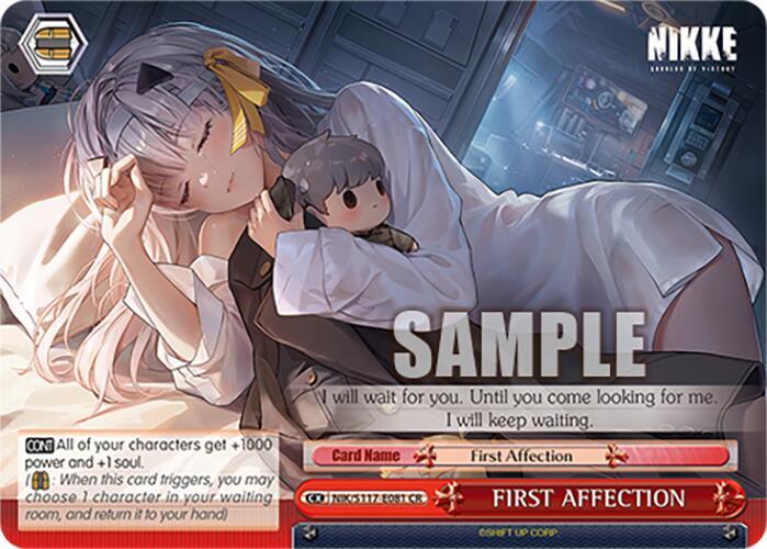 FIRST AFFECTION NIK/S117-E081 CR GODDESS OF VICTORY: NIKKE Card