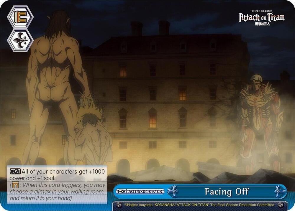 Facing Off AOT/SX04-097 CR Attack On Titan: Final Season Card