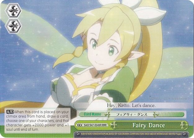 Fairy Dance RRR SAO/S47-E049R RRR Sword Art Online Re: Edit Card