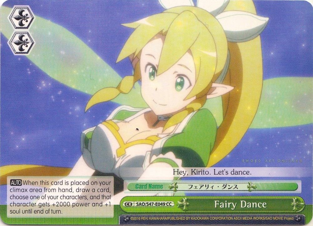 Fairy Dance SAO/S47-E049 CC Sword Art Online Re: Edit Card