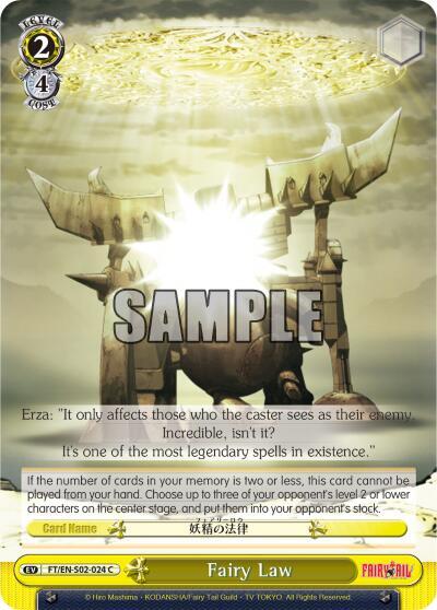 Fairy Law FT/EN-S02-024 C Fairy Tail ver.E Card