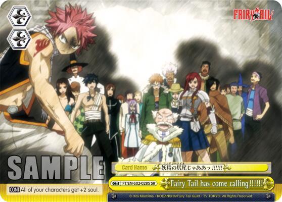 Fairy Tail has come calling SR FT/EN-S02-028S SR Fairy Tail ver.E Card