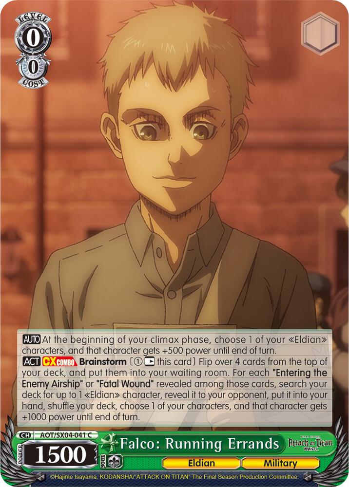 Falco Running Errands AOT/SX04-041 C Attack On Titan: Final Season Card