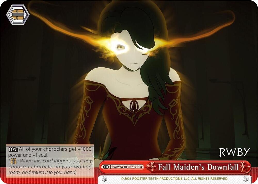 Fall Maidens Downfall RRR RWBY/WX03-073R RRR RWBY Card