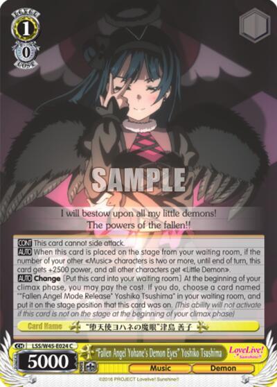 Fallen Angel Yohanes Demon Eyes Yoshiko Tsushima LSS/W45-E024 C Love Live! Sunshine!! Card