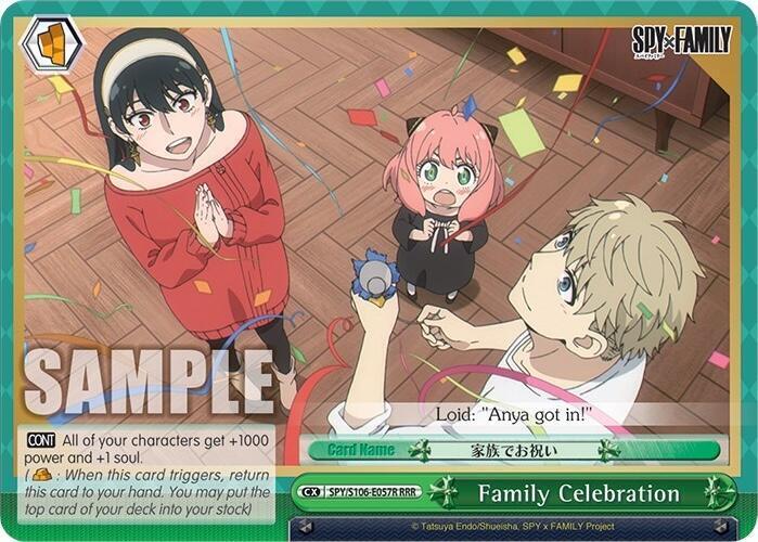 Family Celebration RRR SPY/S106-E057R RRR SPY x FAMILY Card