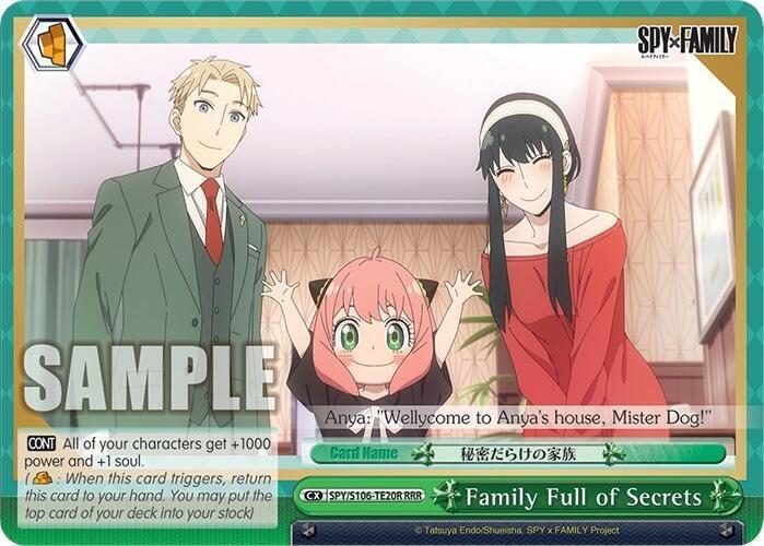 Family Full of Secrets RRR SPY/S106-TE20R RRR SPY x FAMILY Card