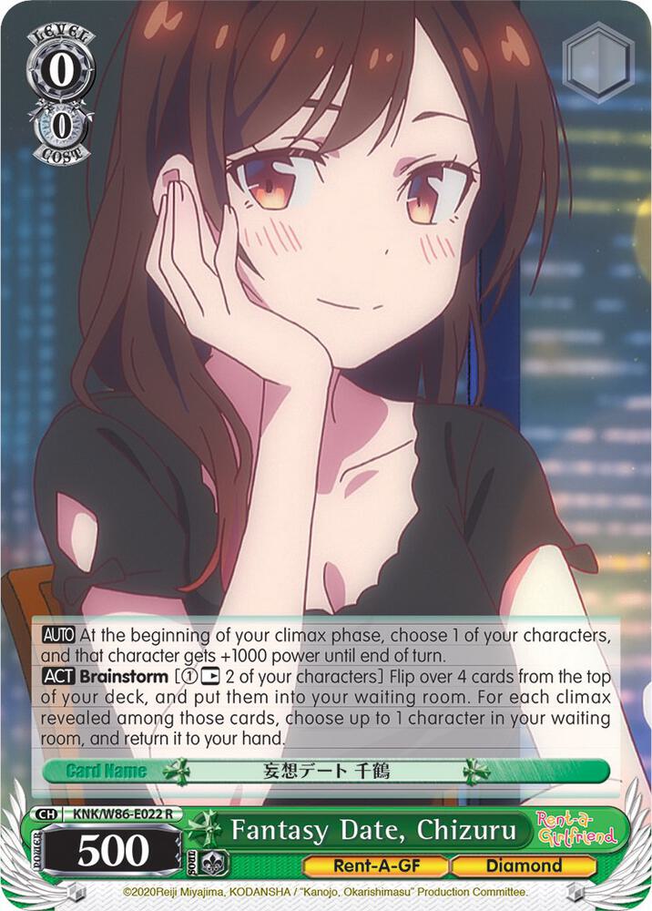 Fantasy Date Chizuru KNK/W86-E022 R Rent-A-Girlfriend Card