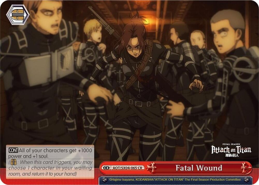 Fatal Wound AOT/SX04-065 CR Attack On Titan: Final Season Card