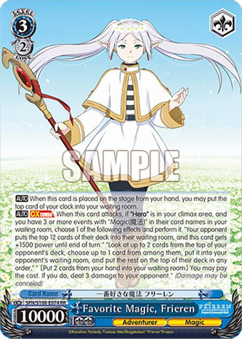 Favorite Magic Frieren SFN/S108-E074 RR Frieren: Beyond Journey’s End Card