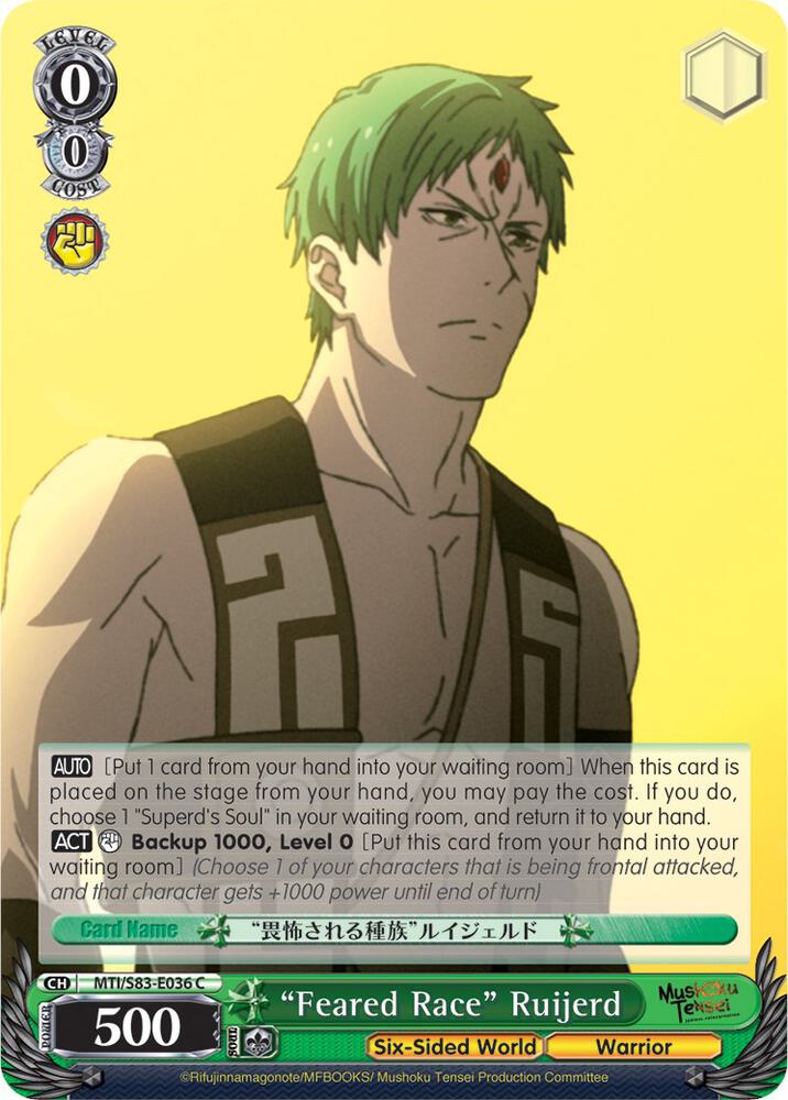 Feared Race Ruijerd MTI/S83-E036 C Mushoku Tensei: Jobless Reincarnation Card