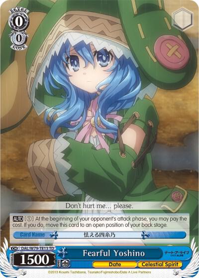Fearful Yoshino DAL/W79-TE13 TD Date A Live Card
