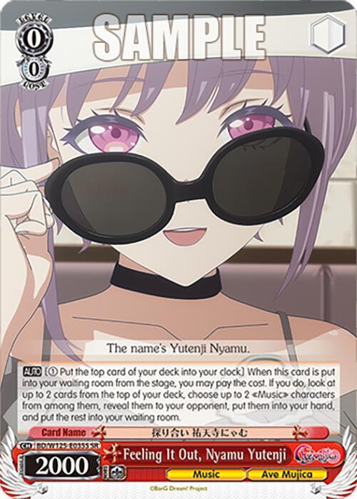 Feeling It Out Nyamu Yutenji BD/W125-E035 R MyGO!!!!! x Ave Mujica Card