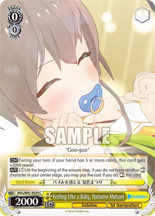 Feeling Like a Baby Natsuiro Matsuri HOL/W91-E024 C hololive production Card