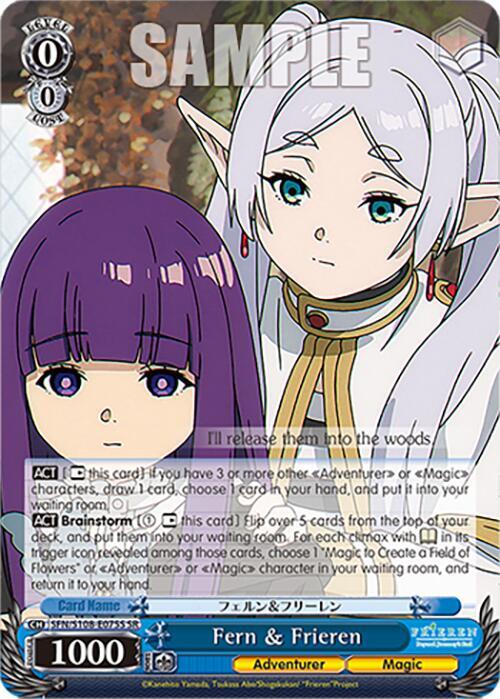 Fern and Frieren SR SFN/S108-E075S SR Frieren: Beyond Journey’s End Card