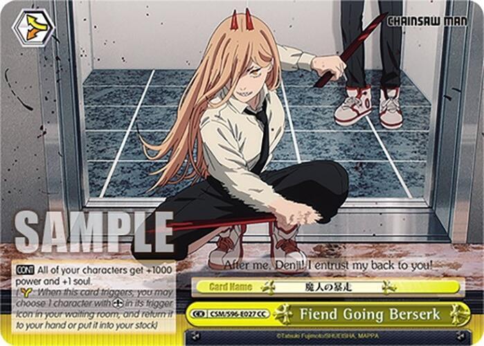 Fiend Going Berserk CSM/S96-E027 CC Chainsaw Man Card