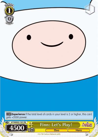 Finn Lets Play AT/WX02-101 PR Adventure Time Card