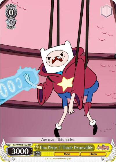 Finn Pledge of Ultimate Responsibility AT/WX02-T02 TD Adventure Time Card