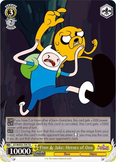 Finn and Jake Heroes of Ooo AT/WX02-T09 TD Adventure Time Card