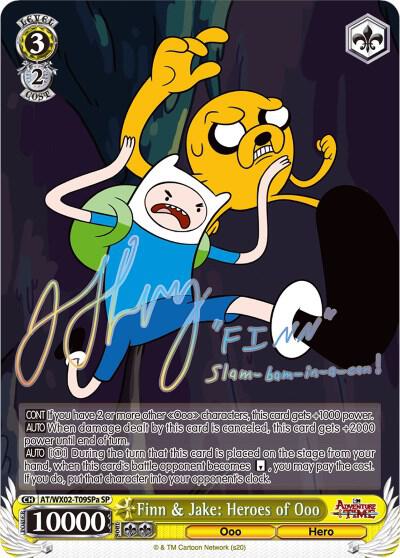 Finn and Jake Heroes of Ooo SP A AT/WX02-T09SPa SP Adventure Time Card