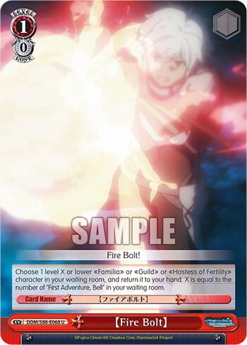 Fire Bolt DDM/S88-E068 U Is it Wrong to Try to Pick Up Girls in a Dungeon? Card