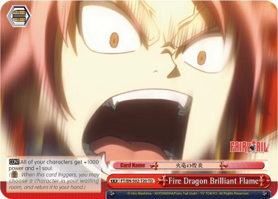 Fire Dragon Brilliant Flame FT/EN-S02-T20 TD Fairy Tail ver.E Card