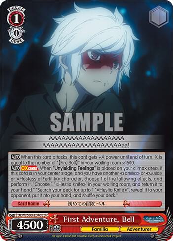 First Adventure Bell SR DDM/S88-E048S SR Is it Wrong to Try to Pick Up Girls in a Dungeon? Card