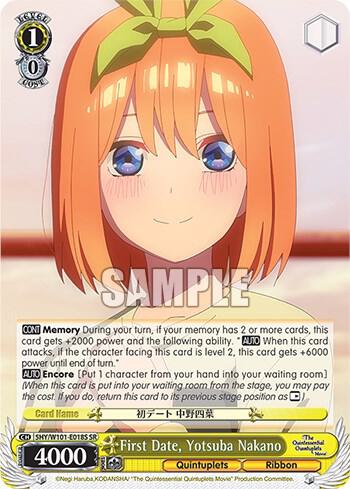 First Date Yotusba Nakano SR 5HY/W101-E018S SR The Quintessential Quintuplets Movie Card