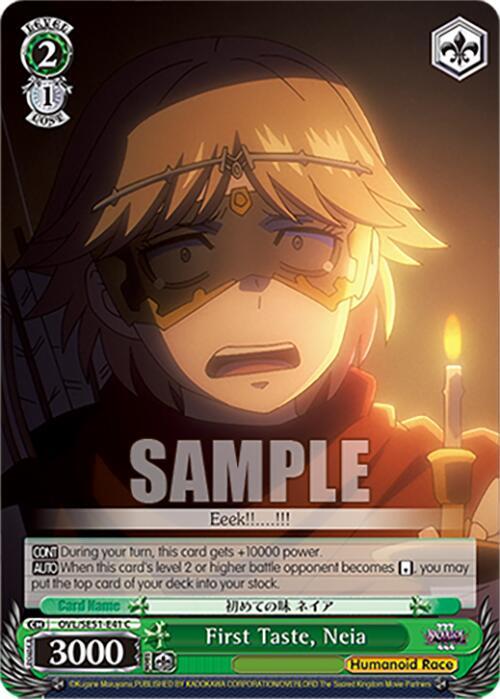 First Taste Neia OVL/SE51-E41 C Nazarick: Tomb of the Undead Vol.3 Extra Booster Card