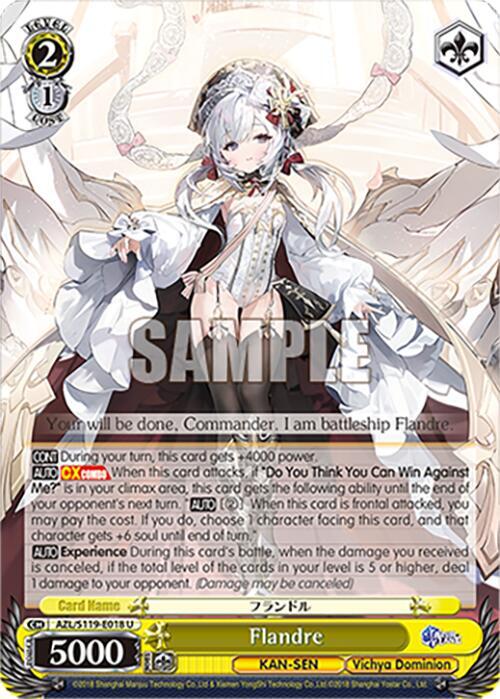Flandre AZL/S119-E018 U Azur Lane Vol. 2 Card