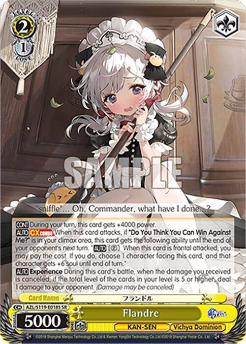 Flandre SR AZL/S119-E018S SR Azur Lane Vol. 2 Card