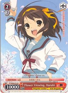 Flower Viewing Haruhi SY/WE09-E14 The Melancholy of Haruhi Suzumiya Extra Booster Card