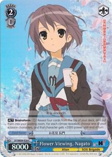 Flower Viewing Nagato Foil SY/WE09-E26 The Melancholy of Haruhi Suzumiya Extra Booster Card