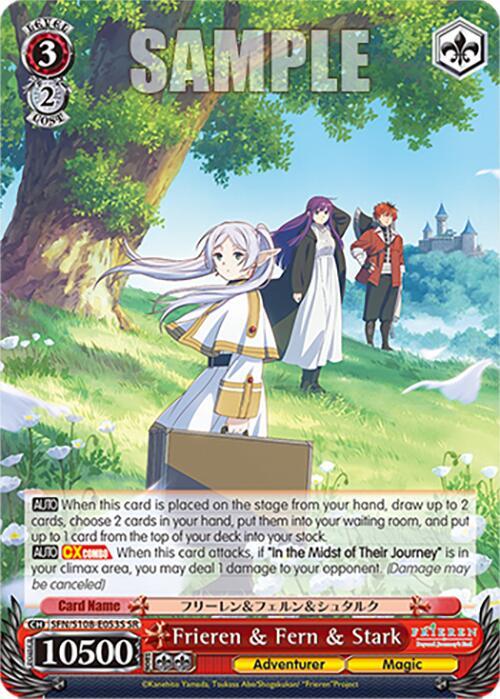 Frieren and Fern and Stark SR SFN/S108-E053S SR Frieren: Beyond Journey’s End Card