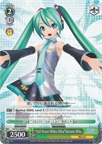 Full Power Mikku MikuHatsune Miku PD/S22-E044 C Hatsune Miku -Project DIVA- f Card