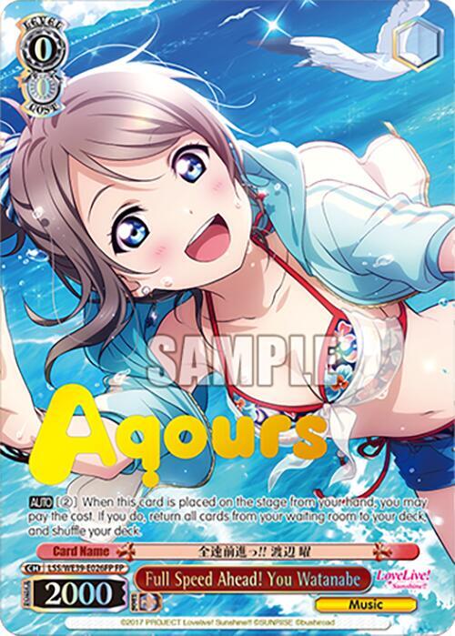 Full Speed Ahead You Watanabe FP LSS/WE39-E026FP FP Love Live! School Idol Festival Series 10th Anniversary Premium Booster Card