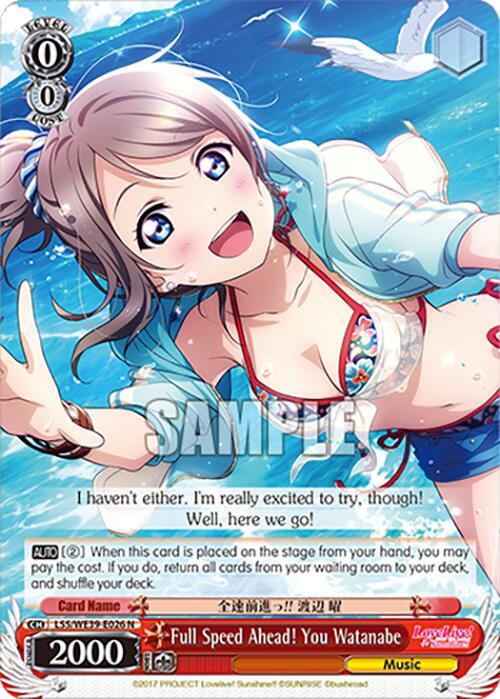 Full Speed Ahead You Watanabe LSS/WE39-E026 N Love Live! School Idol Festival Series 10th Anniversary Premium Booster Card