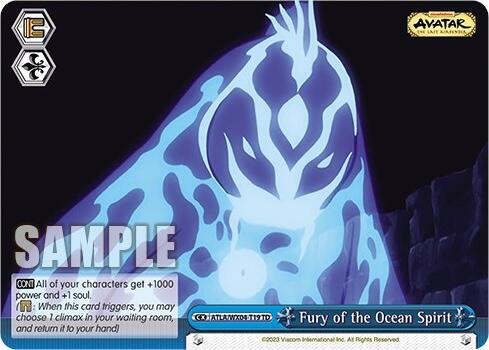 Fury of the Ocean Spirit ATLA/WX04-T19 TD Avatar: The Last Airbender Card