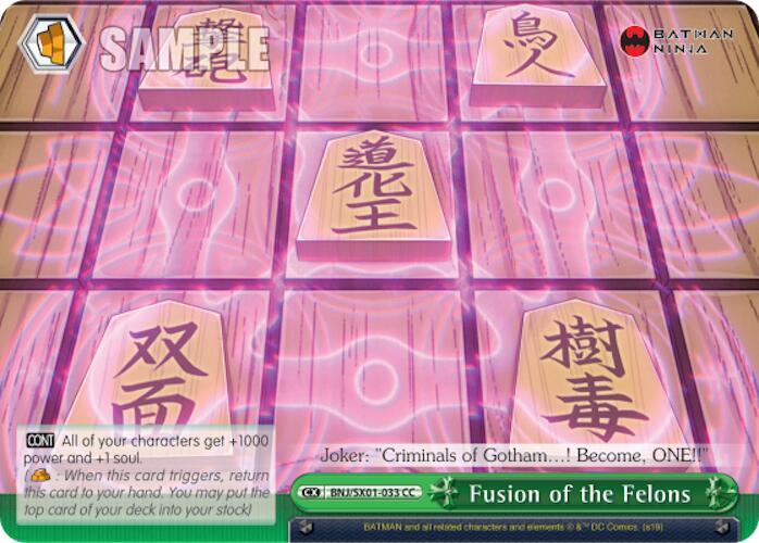 Fusion of the Felons BNJ/SX01-033 CC Batman Ninja Card