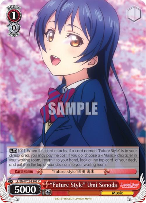 Future Style Umi Sonoda LL/EN-W02-E103 C Love Live! DX Vol.2 Card