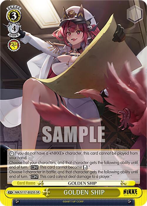 GOLDEN SHIP SR NIK/S117-E025S SR GODDESS OF VICTORY: NIKKE Card
