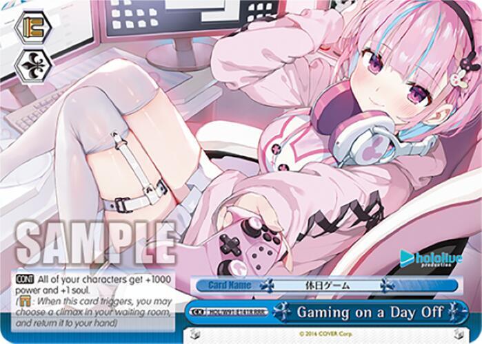 Gaming on a Day Off RRR HOL/W91-E141R RRR hololive production Card