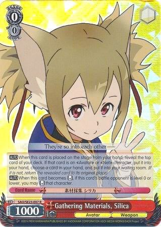 Gathering Materials Silica Parallel Foil SAO/SE23-E07 R Sword Art Online II Card