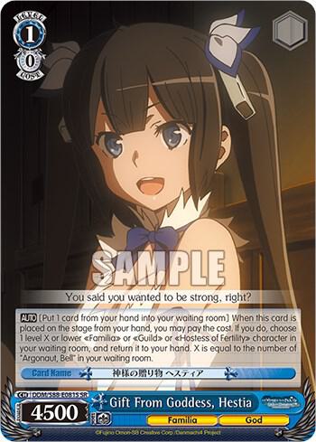 Gift From Goddess Hestia SR DDM/S88-E081S SR Is it Wrong to Try to Pick Up Girls in a Dungeon? Card