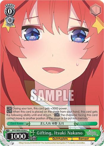 Gifting Itsuki Nakano 5HY/W90-E036 C The Quintessential Quintuplets 2 Card