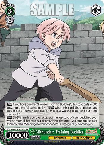 Gilthunder Training Buddies SR SDS/SX05-037S SR The Seven Deadly Sins: Revival of The Commandments Card