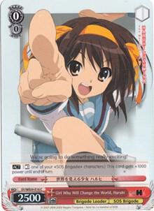 Girl Who Will Change the World Haruhi Foil SY/WE09-E16 The Melancholy of Haruhi Suzumiya Extra Booster Card