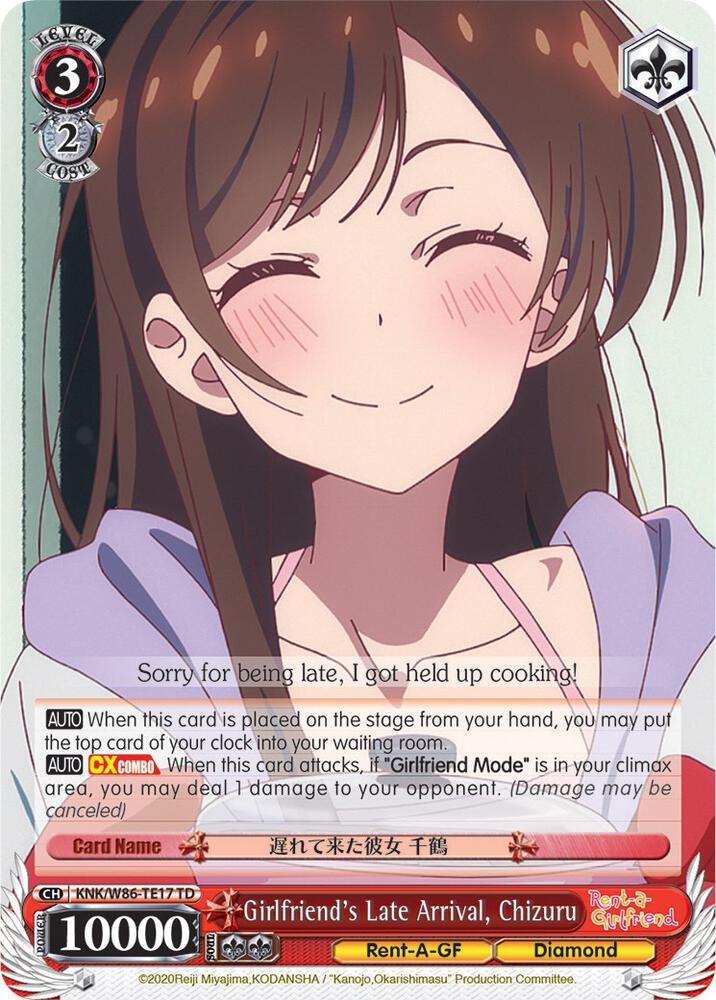 Girlfriends Late Arrival Chizuru KNK/W86-TE17 TD Rent-A-Girlfriend Card