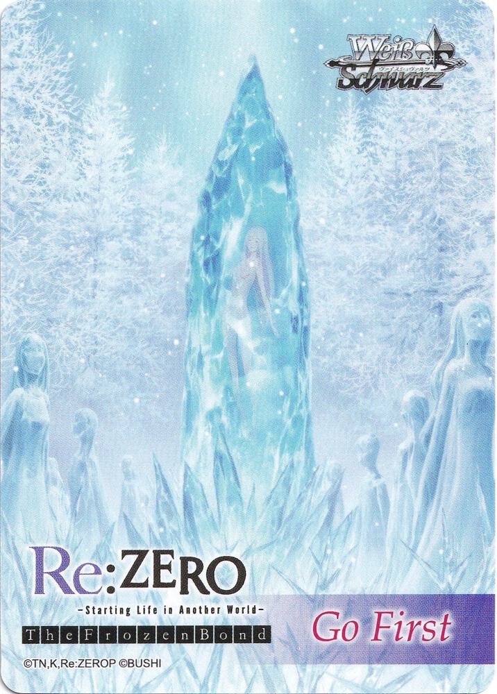 Go First Card Girl Imprisoned in Ice Emilia  Re:ZERO: The Frozen Bond Card