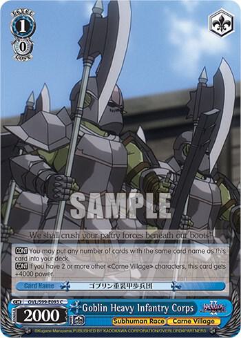 Goblin Heavy Infantry Corps OVL/S99-E093 C Nazarick: Tomb of the Undead Vol.2 Card